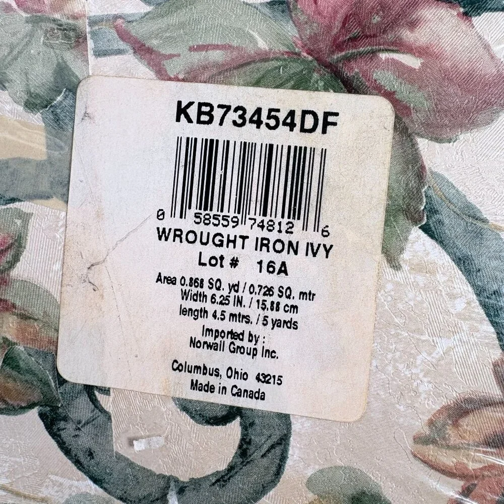 Vintage Home Trends Country Themed Wrought Iron‎ Ivy 3x Wallpaper Border 15 yds